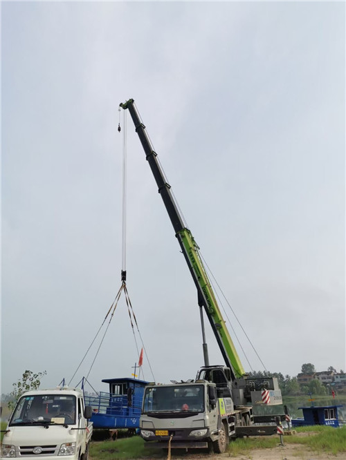 芜湖县桥梁建设吊装案例